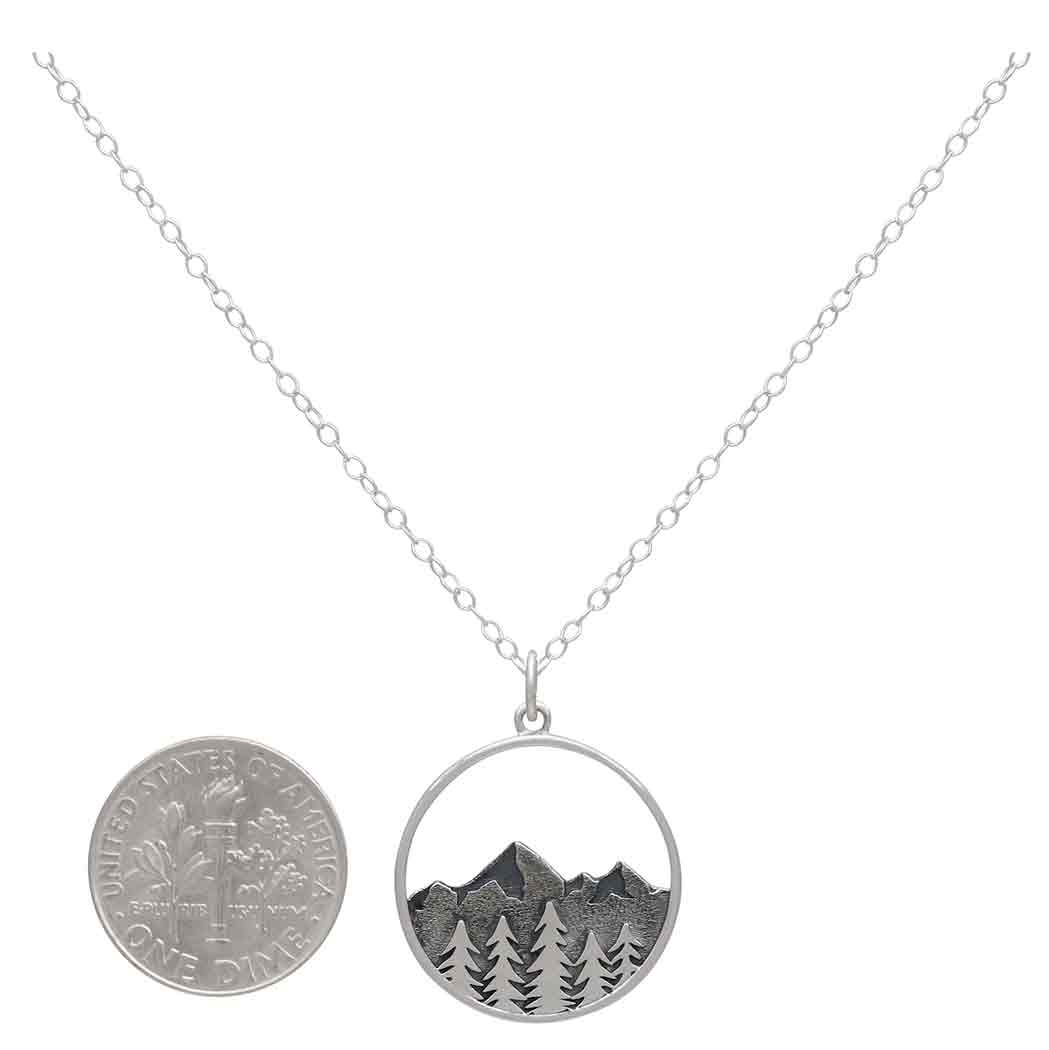Tree and Mountain Necklace