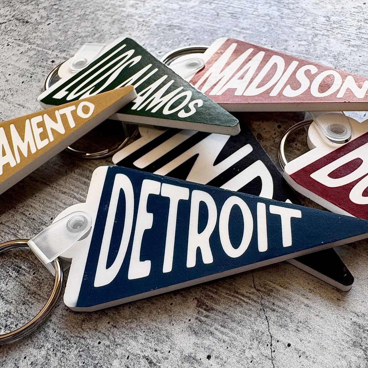 Custom Acrylic Pennant Keychain