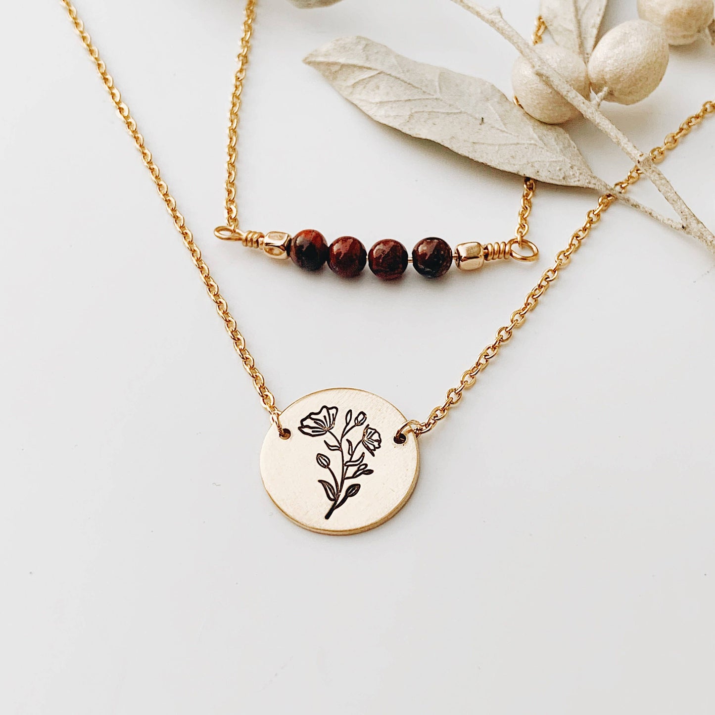 Wild Poppy Necklace