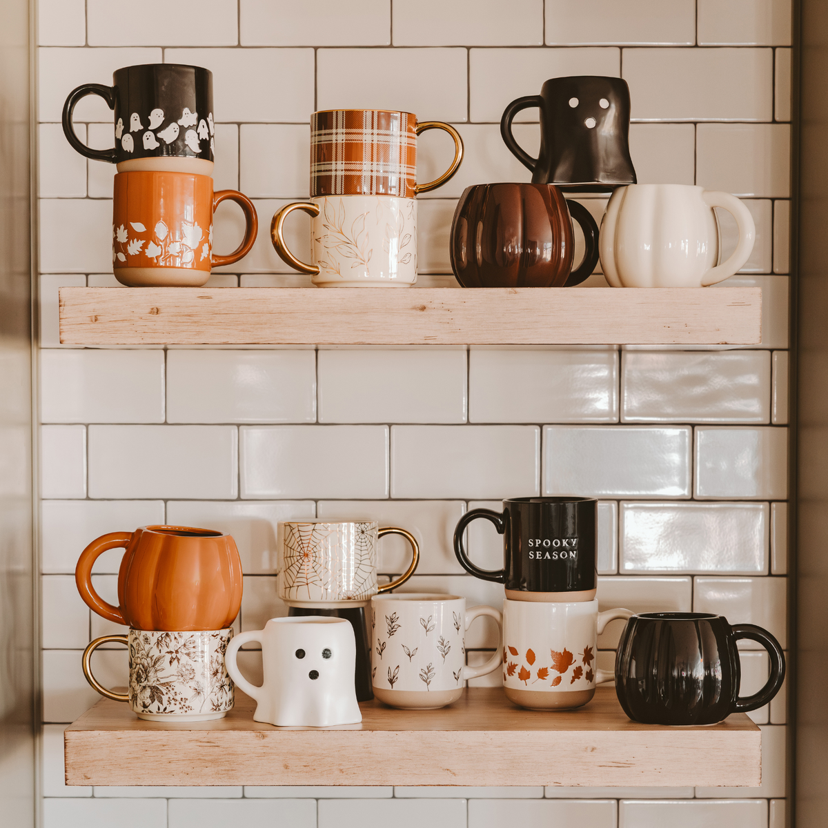 Spooky Season Stoneware Coffee Mug - Halloween Decor