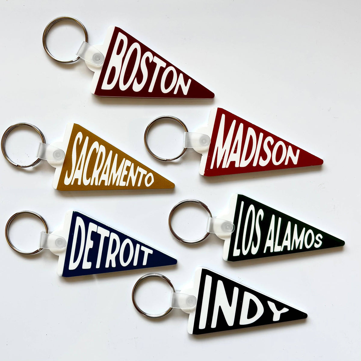 Custom Acrylic Pennant Keychain