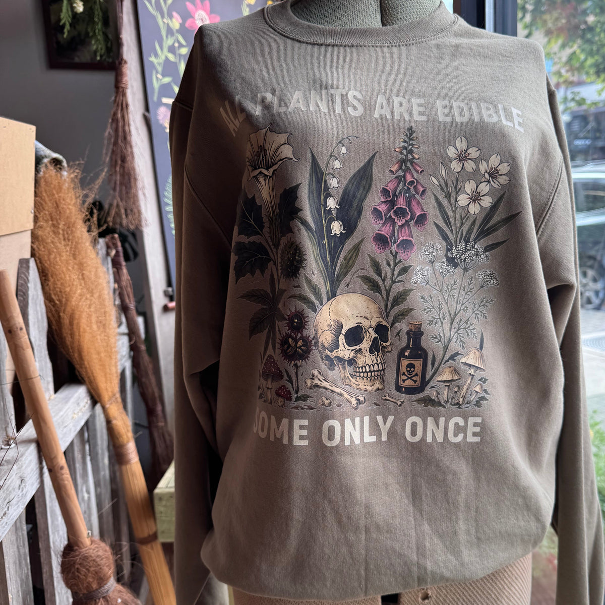 All Plants Are Edible Crewneck