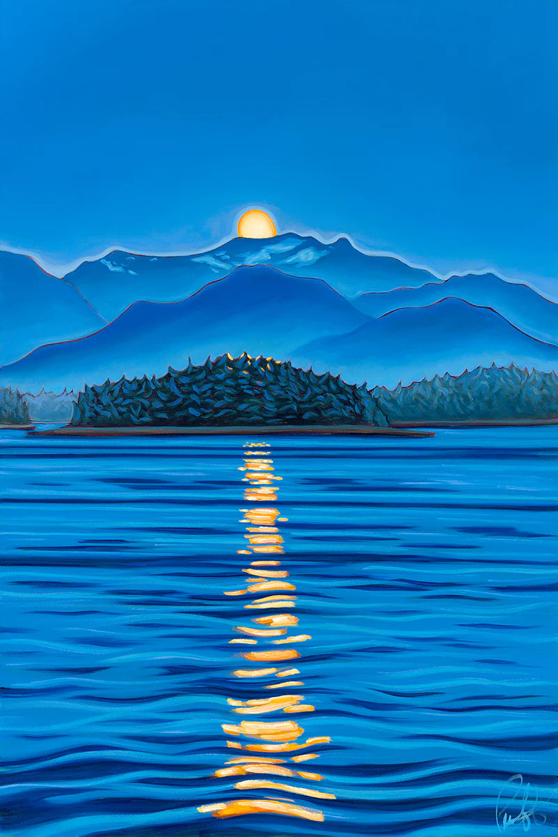 Alaska Moonrise Print
