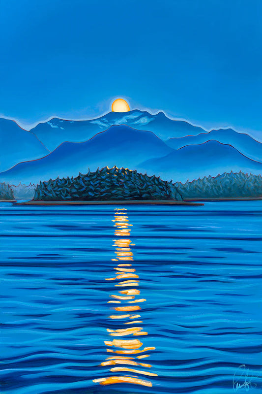 Alaska Moonrise Print