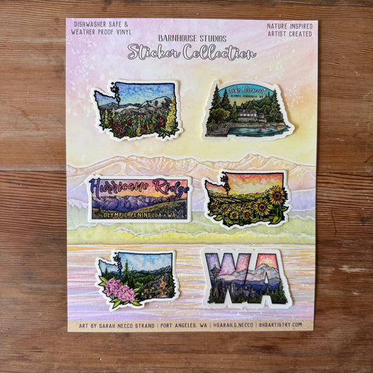 Olympic National Park Sticker Collection