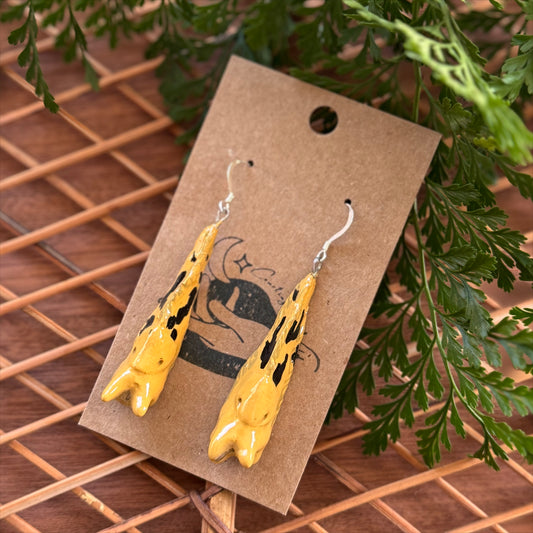 Banana Slug Earrings