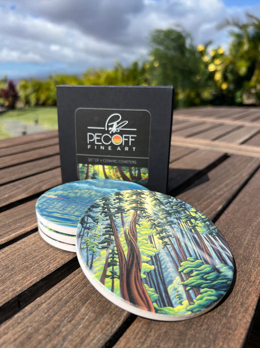 Ceramic Coasters Forest Series