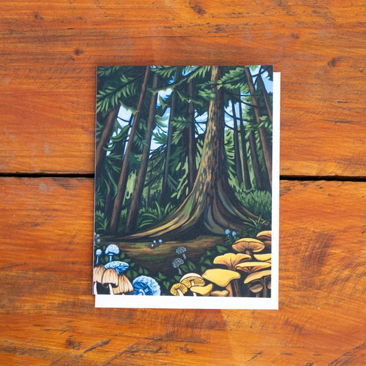 Mushroom Forest Greeting Card