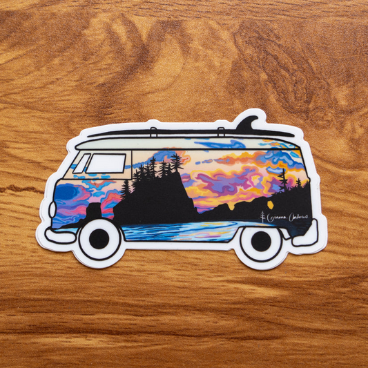 Coastal Van Sticker