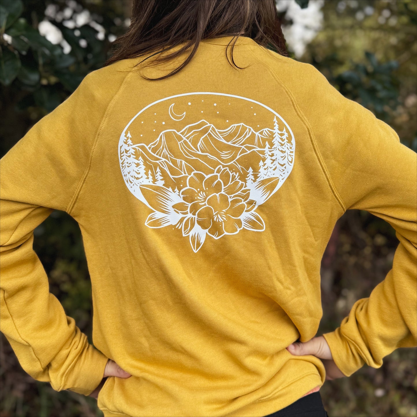 Mustard Port Angeles Crewneck