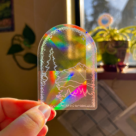 Magical Landscape Arch Suncatcher Sticker