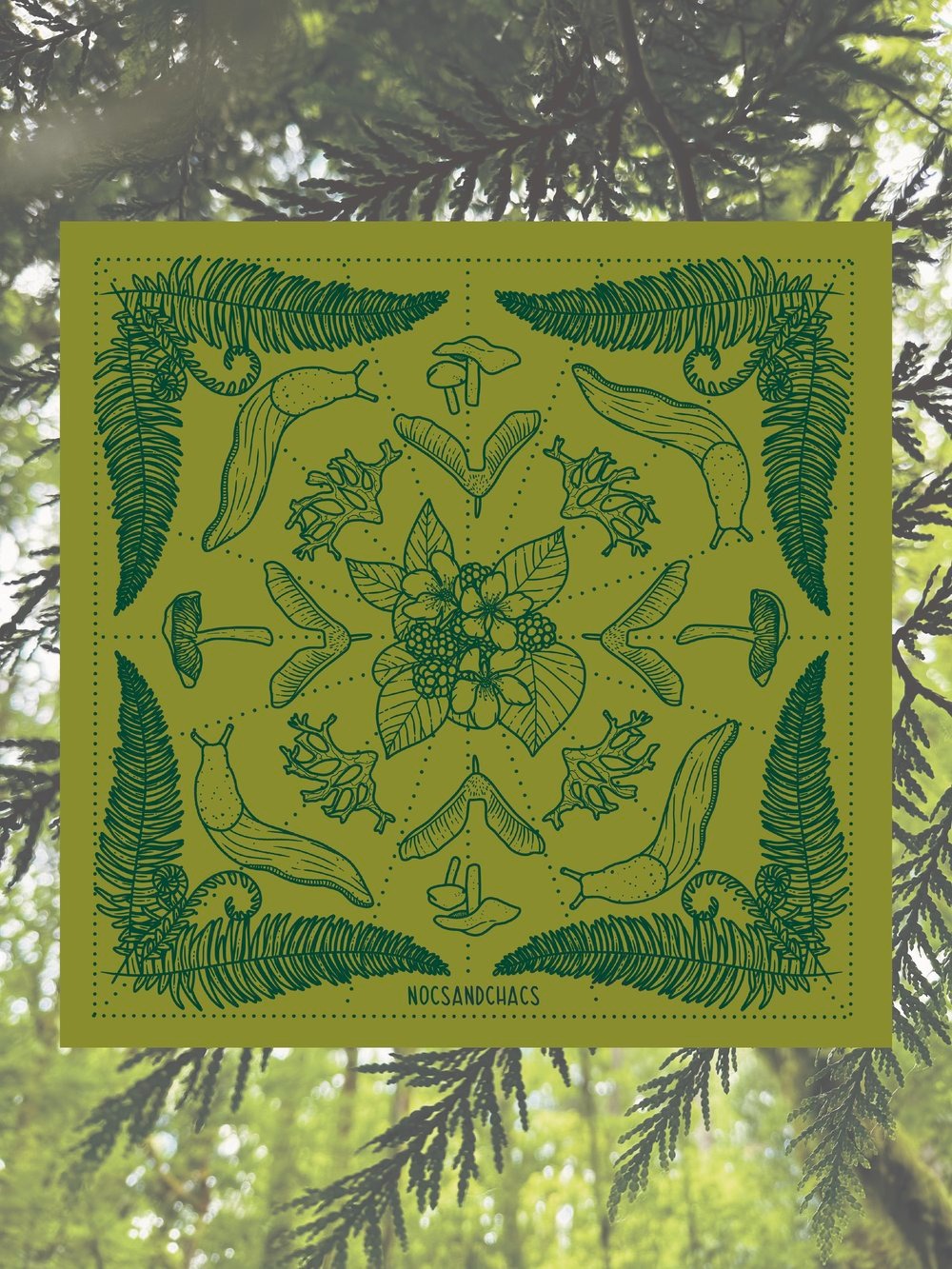 Temperate Rainforest Bandana