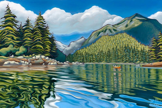 Kayaking the Cove Print