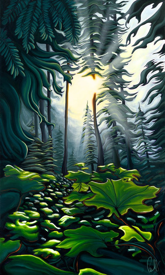 Light in the Forest Print