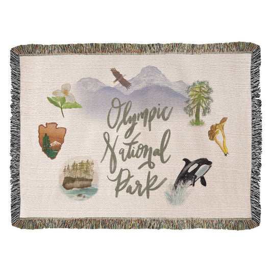 Olympic National Park Woven Throw Blanket