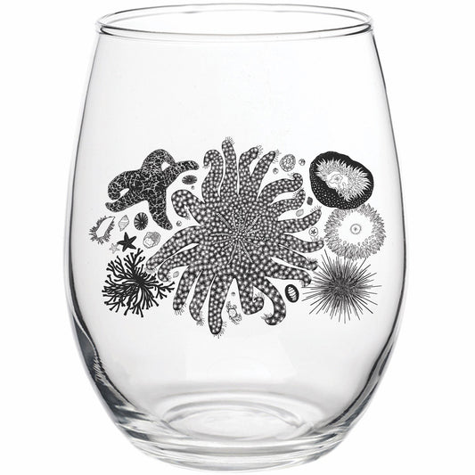 Tide Pool Treasures Wine Glass