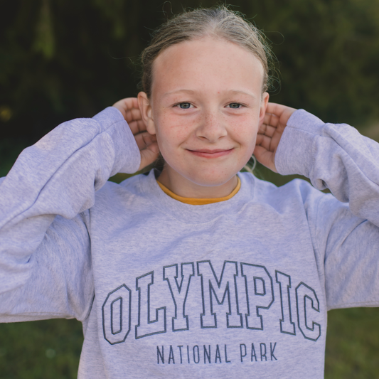 Embroidered Olympic National Park Crewneck