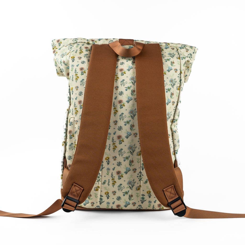 Cream Floral Adventure Backpack