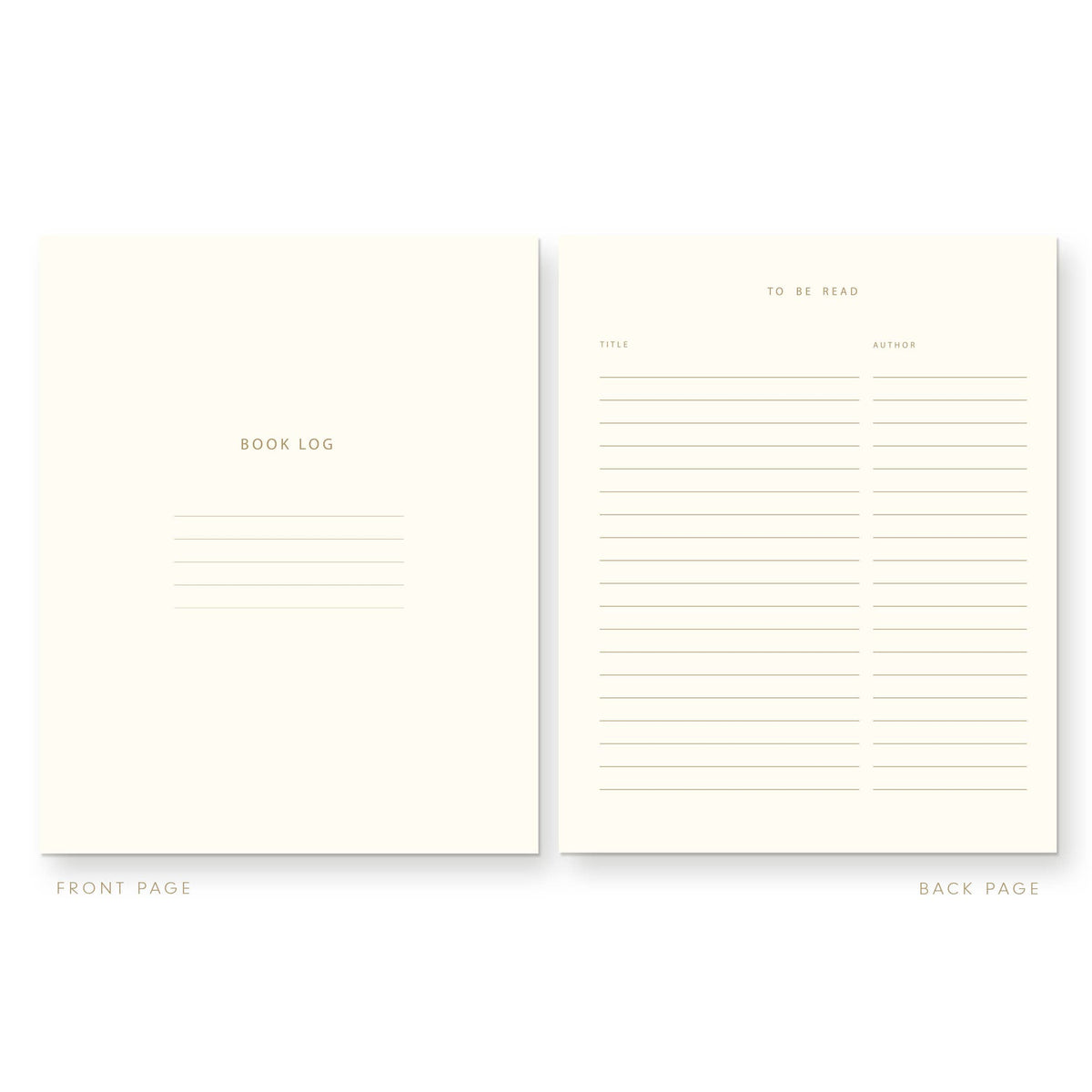 Books are Better Moon Book Log Reading Journal