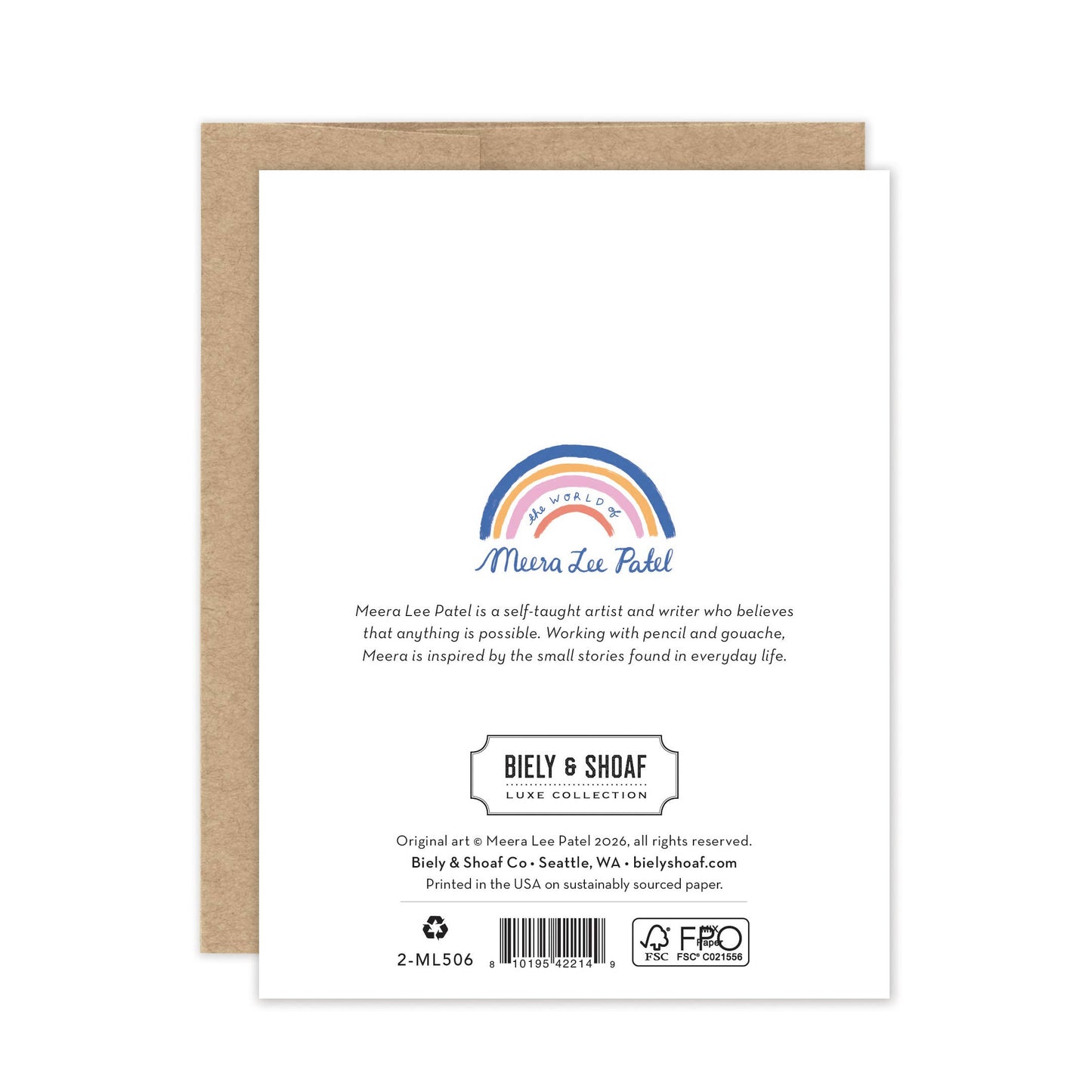 Floral Frame Wedding - Luxe A2 Card