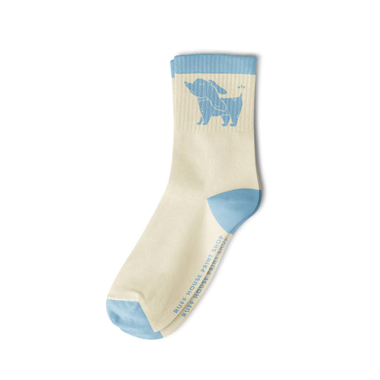Dog Unisex Ribbed Crew Socks