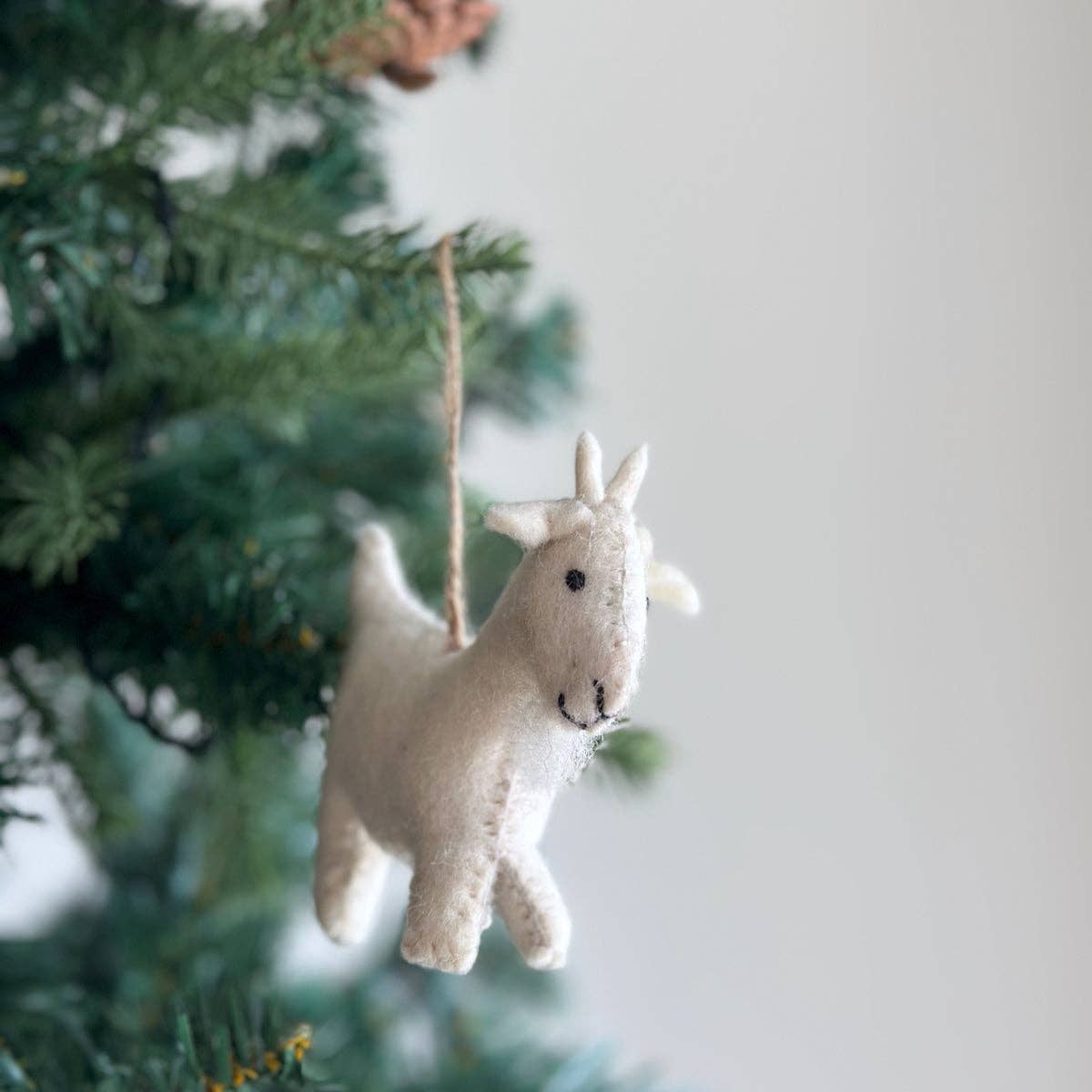 Goat Felt Ornament