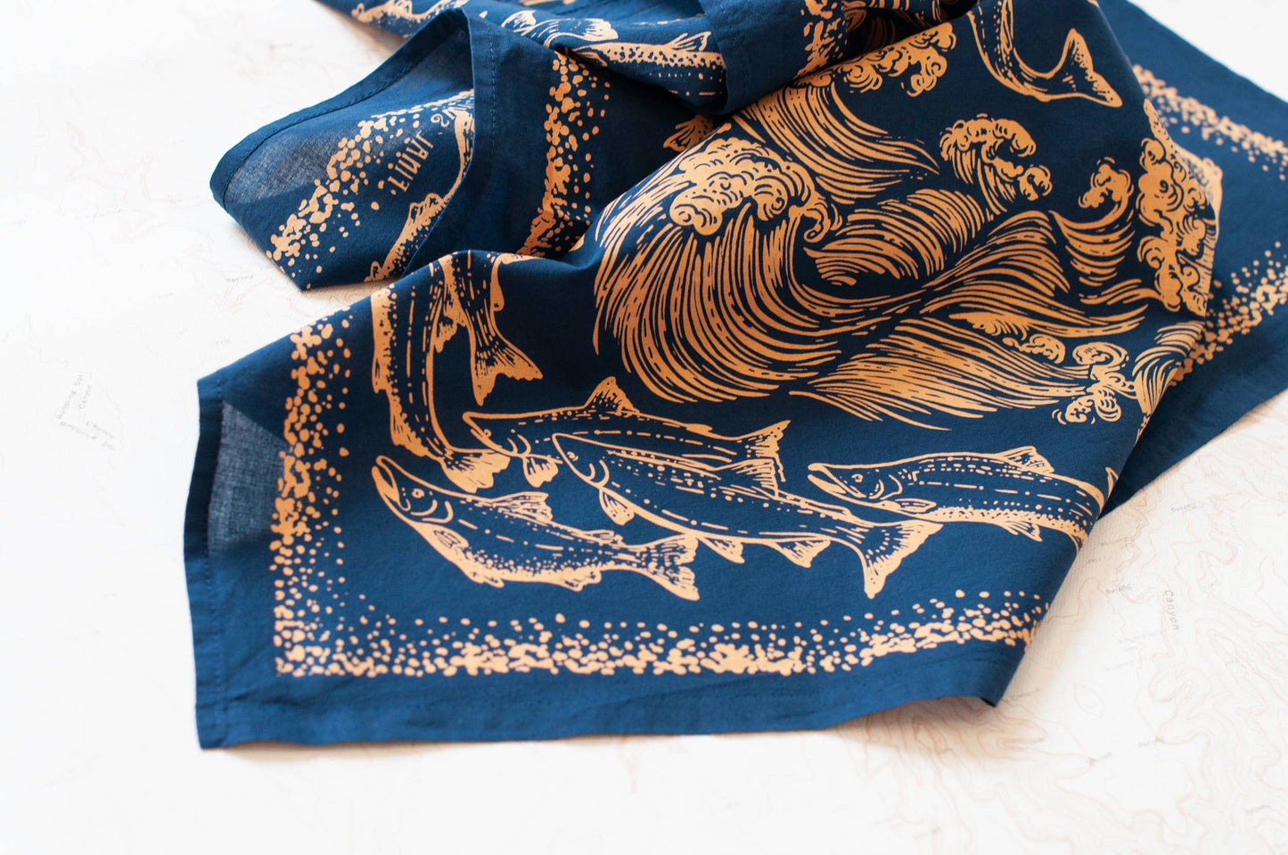 Salmon Run Premium Discharge Bandana