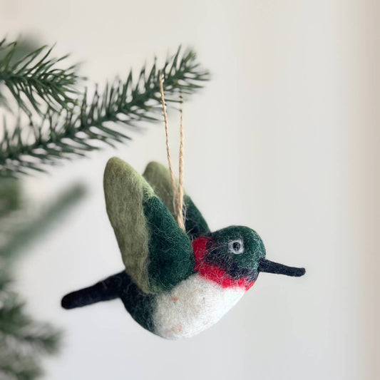 Hummingbird Felt Ornament