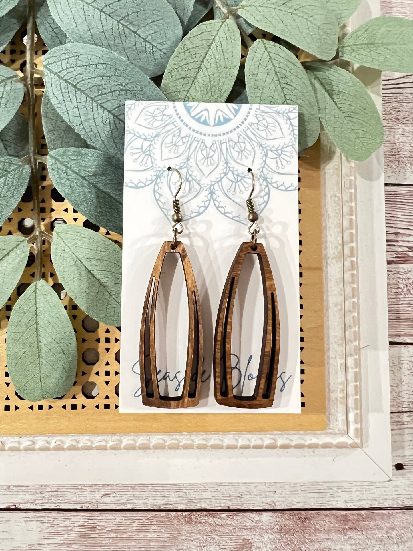 Boho Wood Earrings