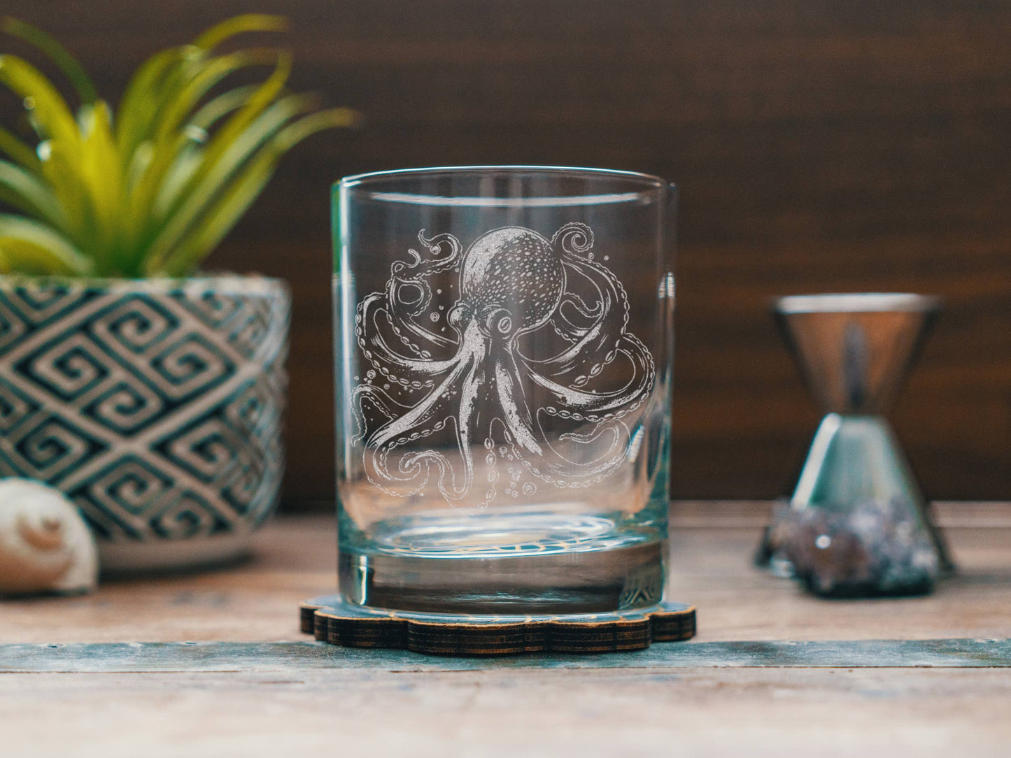 Octopus Drinking Glass