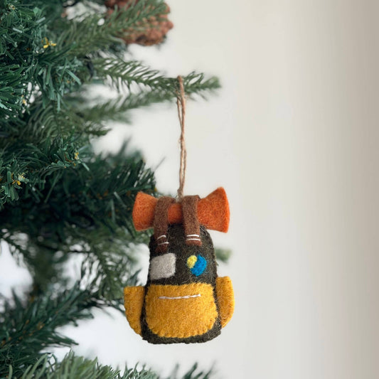 Travel Backpack Felt Ornament