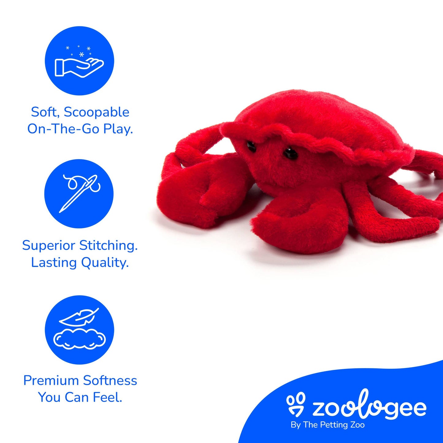 8" Scoopz Crab Sea Life