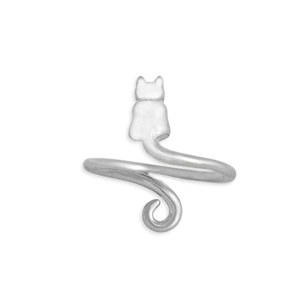 Sterling Silver Adjustable Cat Ring