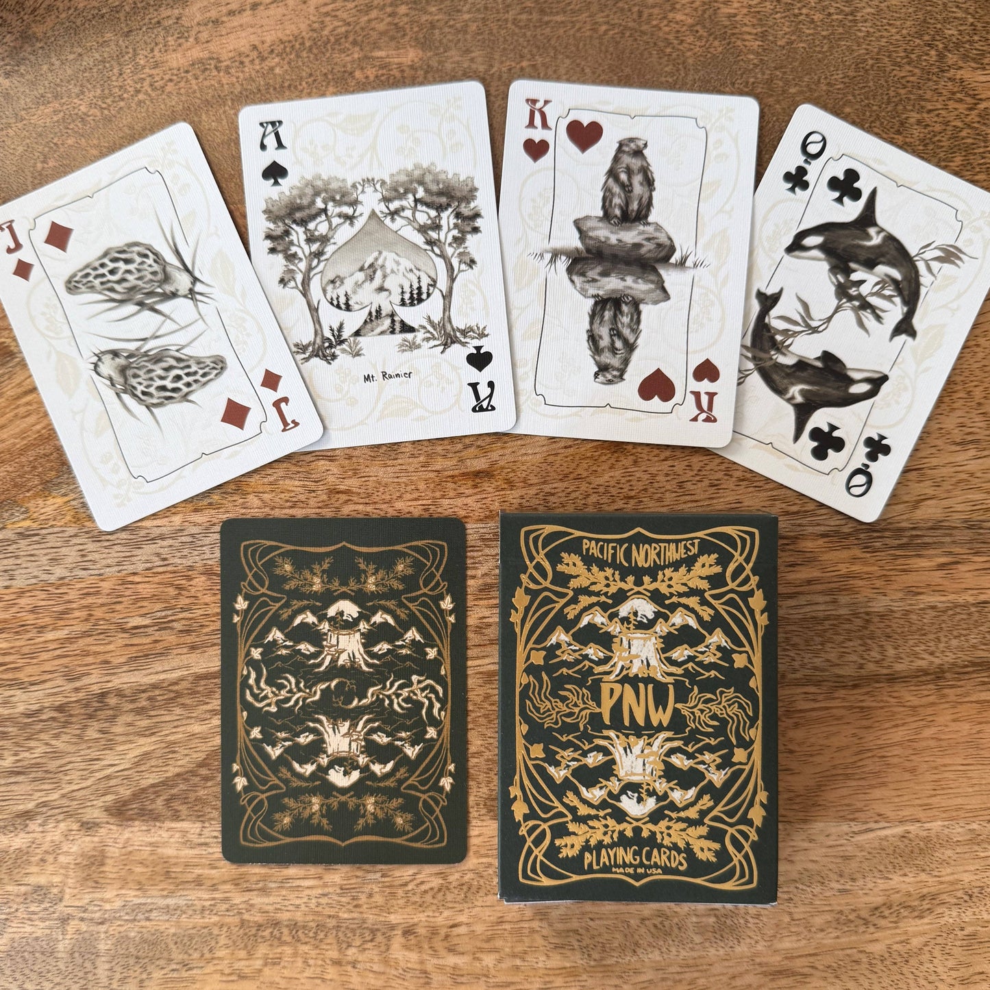 PNW Evergreen Playing Cards
