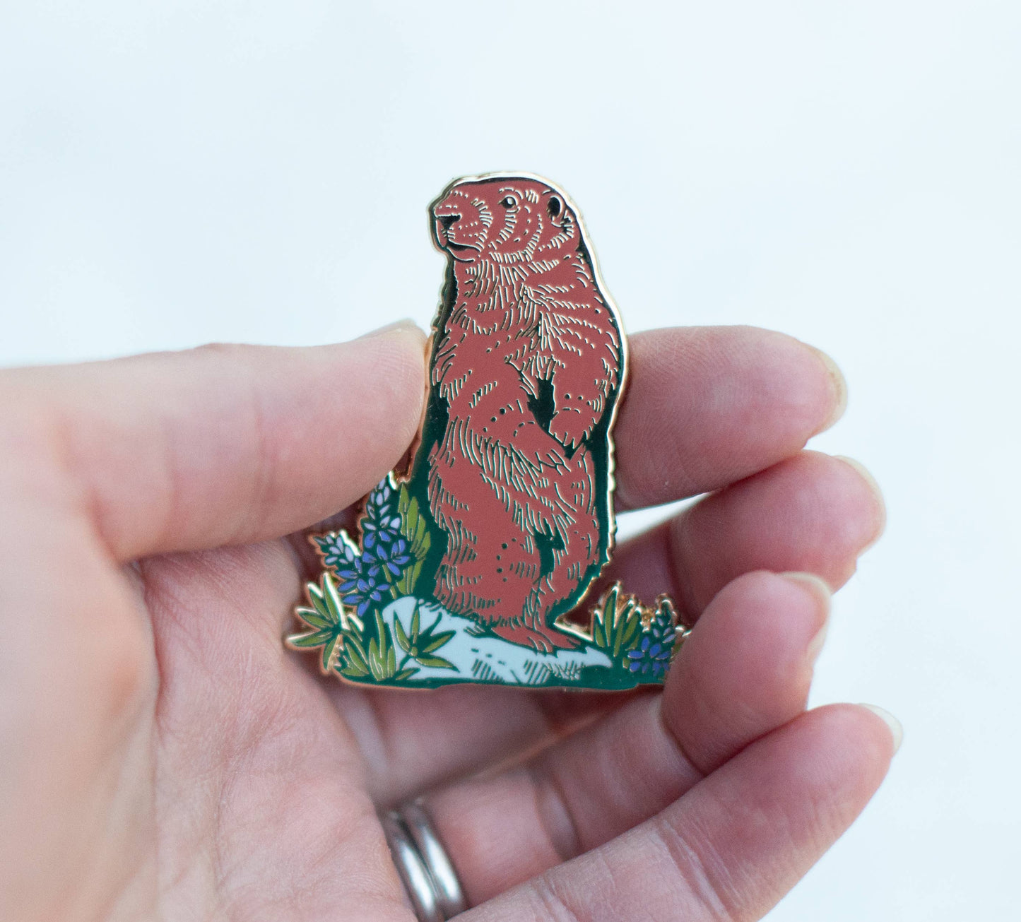 Marmot Enamel Pin