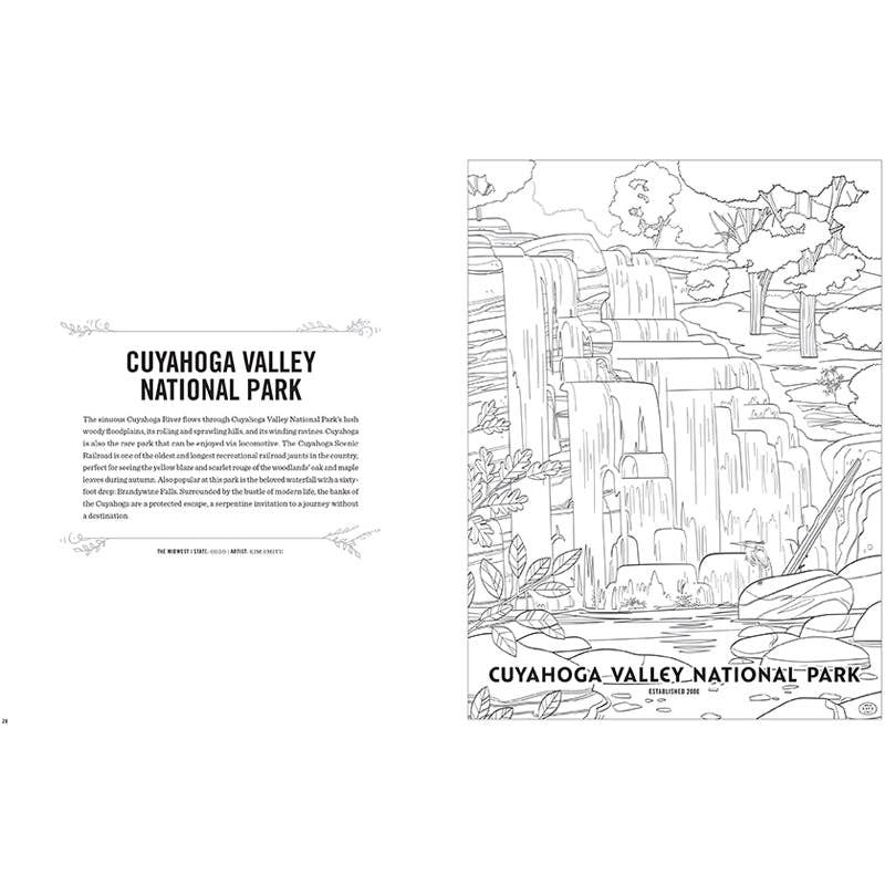 The Art of the National Parks Coloring Book Kit