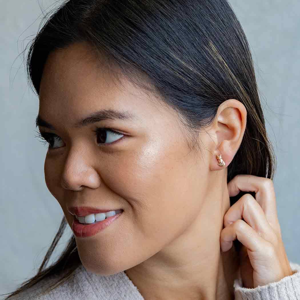 Fox Post Earrings