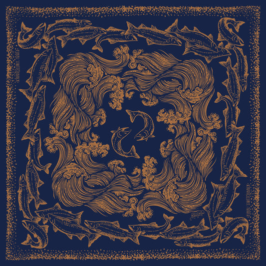 Salmon Run Premium Discharge Bandana