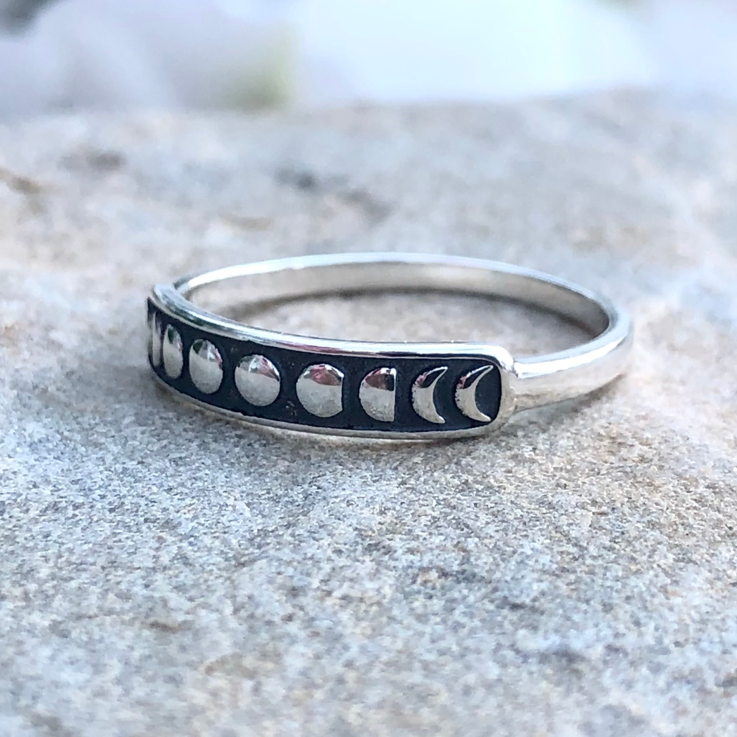Moon Phases Dark Ring