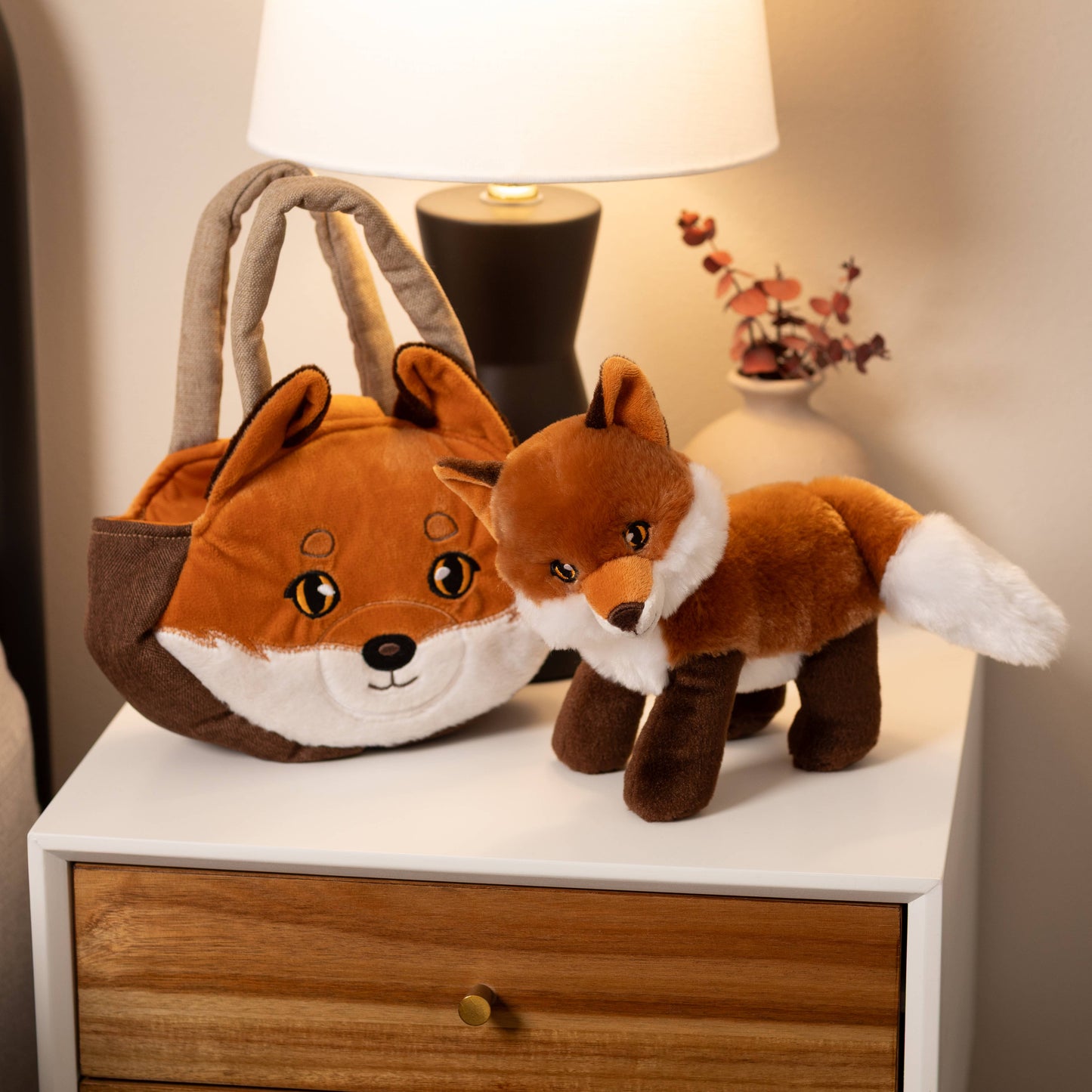 Purse & 9" Plush Red Fox