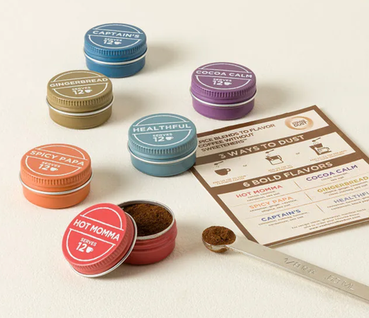 Individual Mini-Tins | 12 servings | Sample Any Coffee Dust