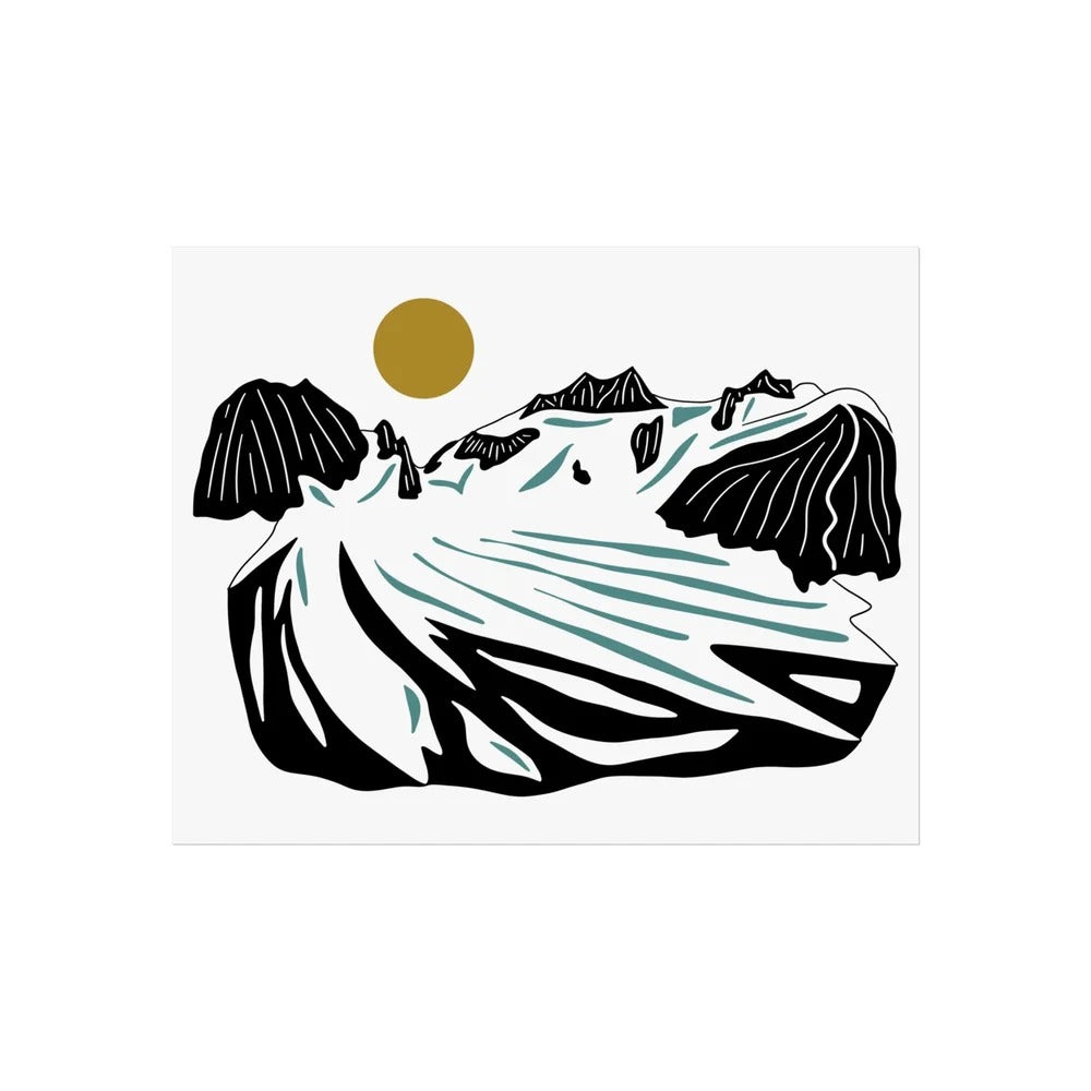 Blue Glacier Print