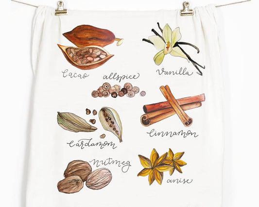 Spices Tea Towel