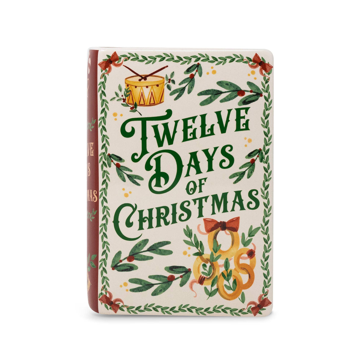 Large Book Vase, Twelve Days of Christmas
