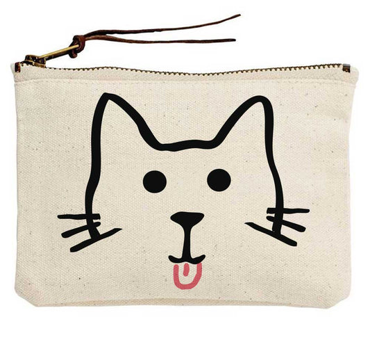 Cat Canvas Pouch