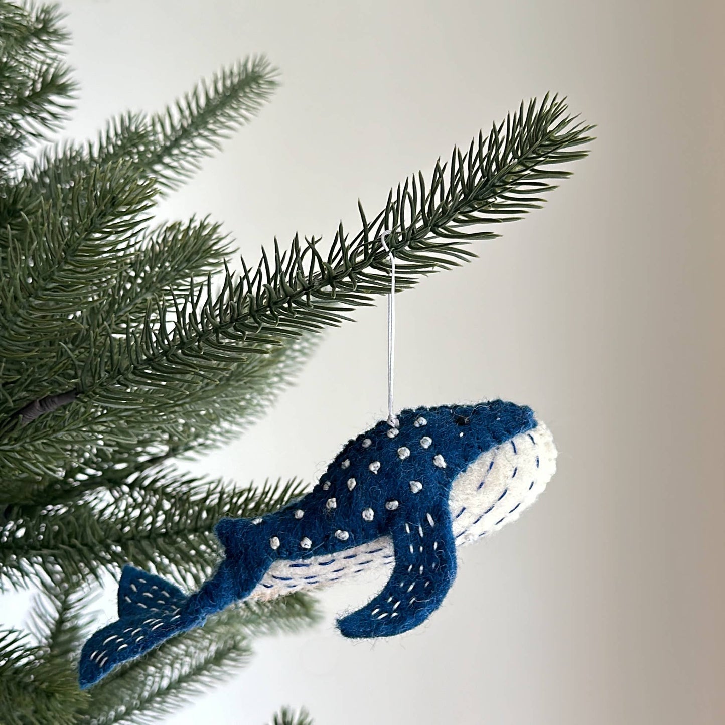 Blue Minke Whale Felt Ornament