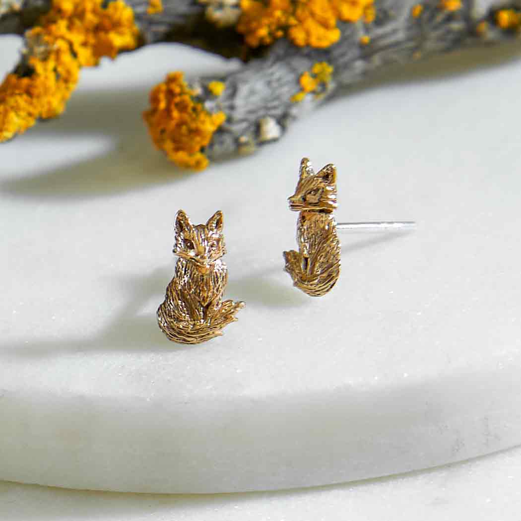 Fox Post Earrings