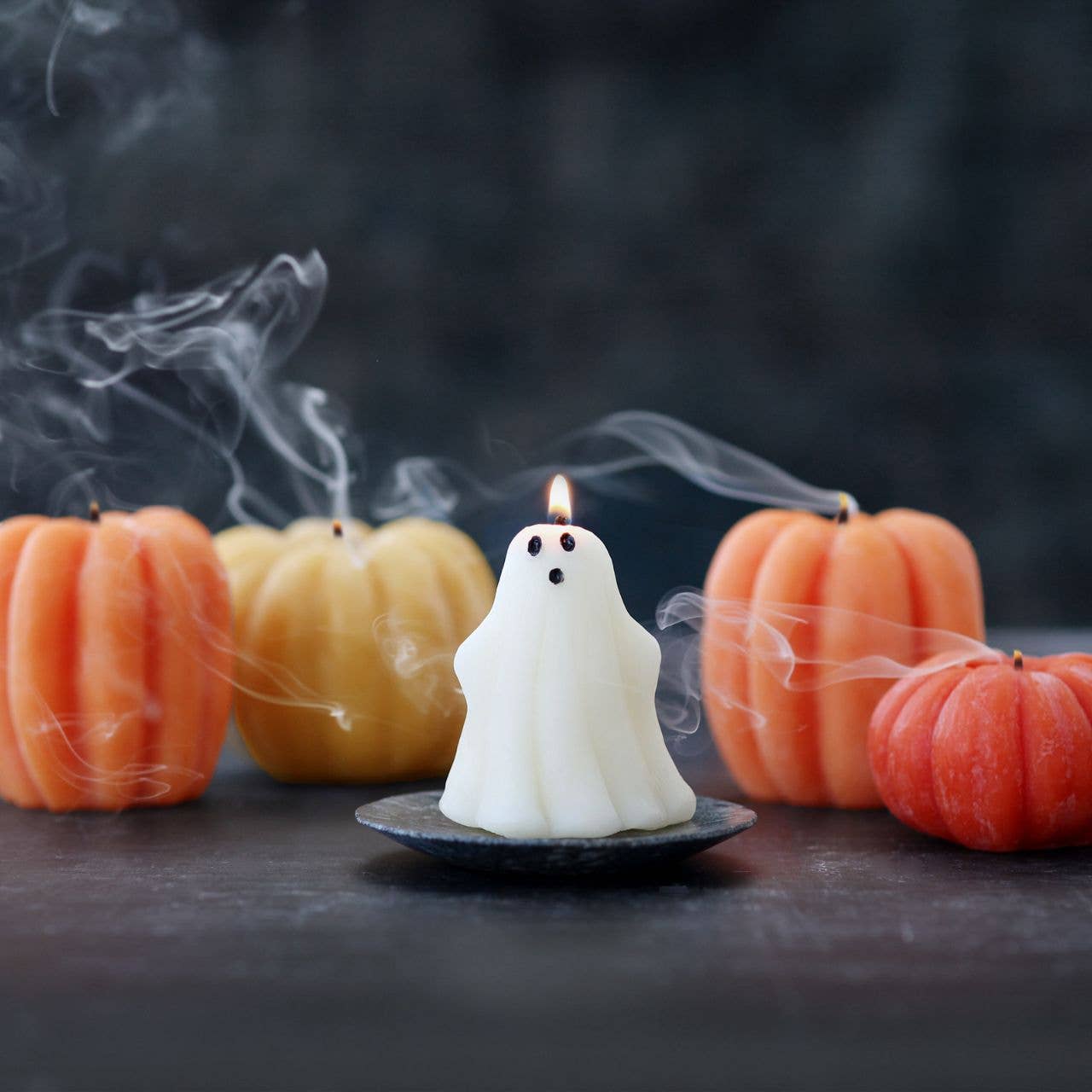 Ghost Beeswax Candle