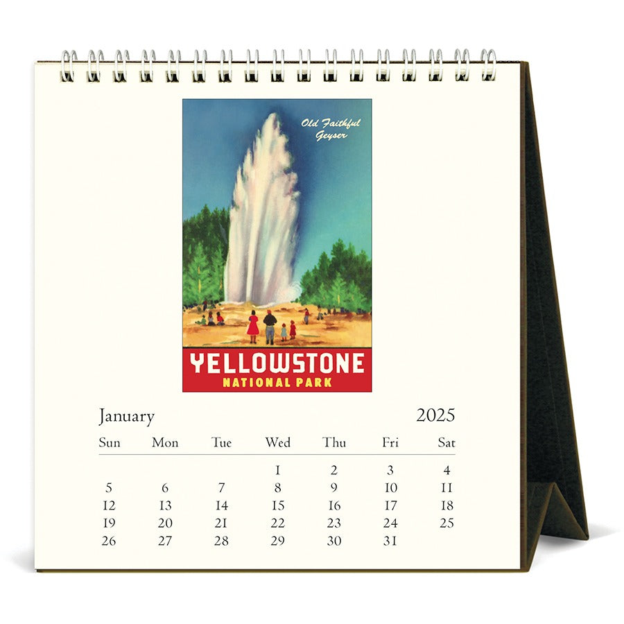 2025 National Park Desk Calendar