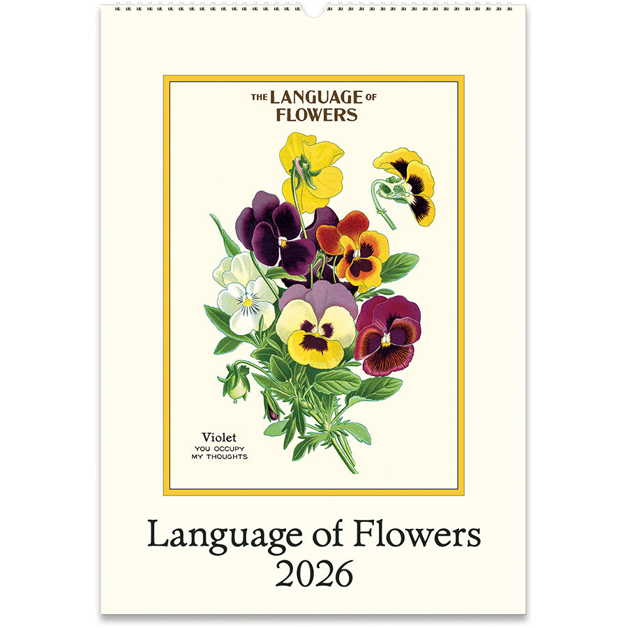 2026 Language of Flowers Wall Calendar